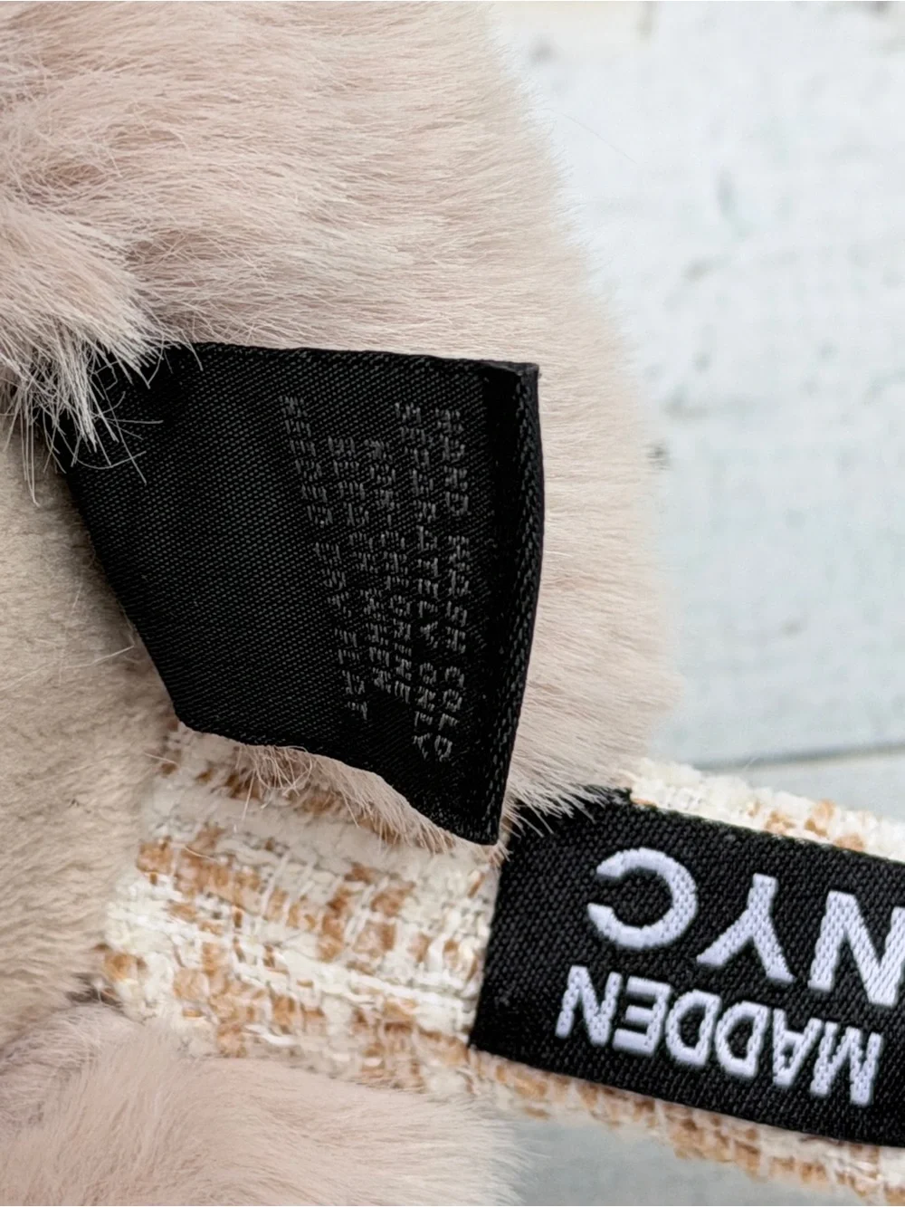Plush Faux Fur Earmuffs in Blush